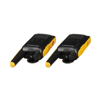 Walkie - talkies T470 FRS/GMRS (2 unidades) Radio bidireccional Motorola Solutions - Negro con amarillo - Bestmart