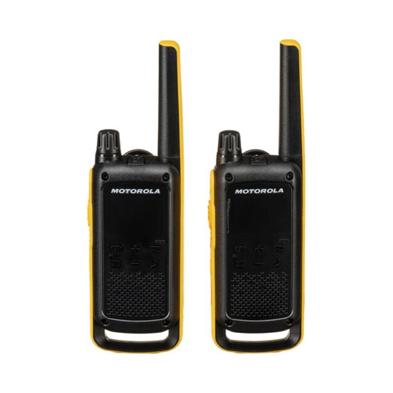 Walkie - talkies T470 FRS/GMRS (2 unidades) Radio bidireccional Motorola Solutions - Negro con amarillo - Bestmart