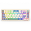 Teclado Gamer Redragon Ucal Pro K673 RGB - Red Switch - Blanco/Celeste