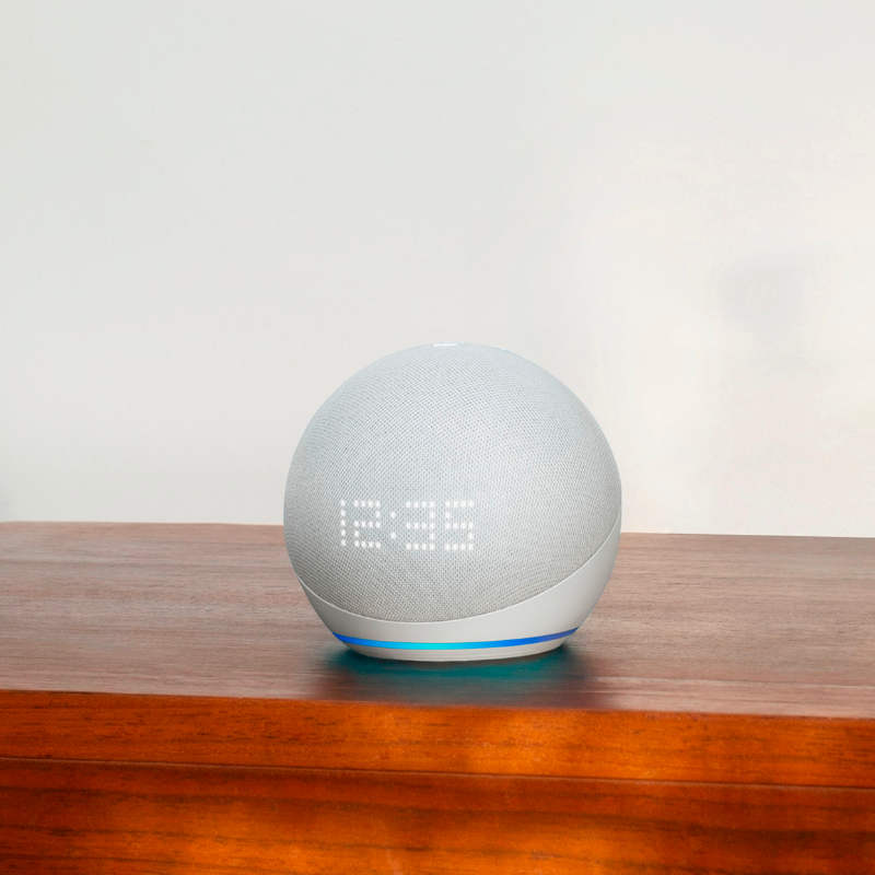 AMAZON Amazon Echo Dot 5 con Reloj  (2022) - Blanco - Bestmart