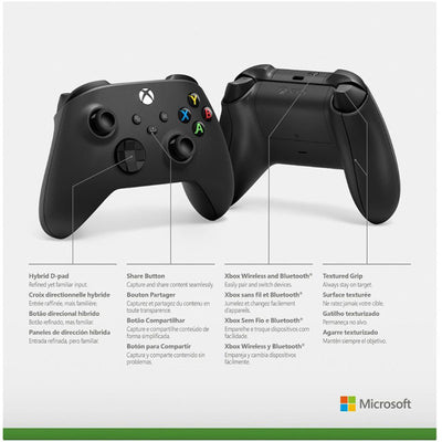 POWER A Wireless Controller Xbox - Carbon Black- Microsoft - Bestmart
