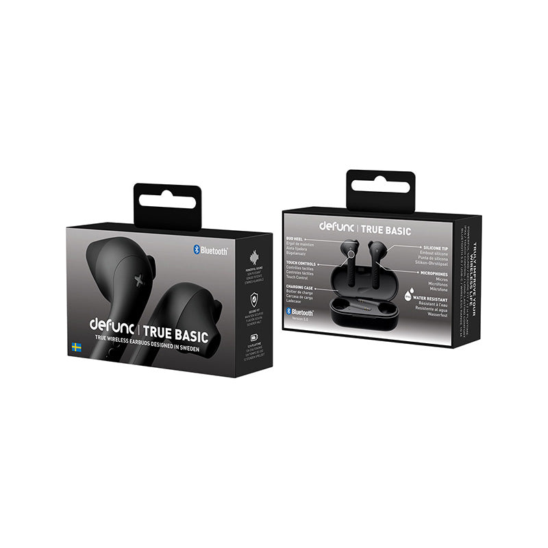 Audífonos Inalámbricos Defunc True Basic True Earbuds - Negros