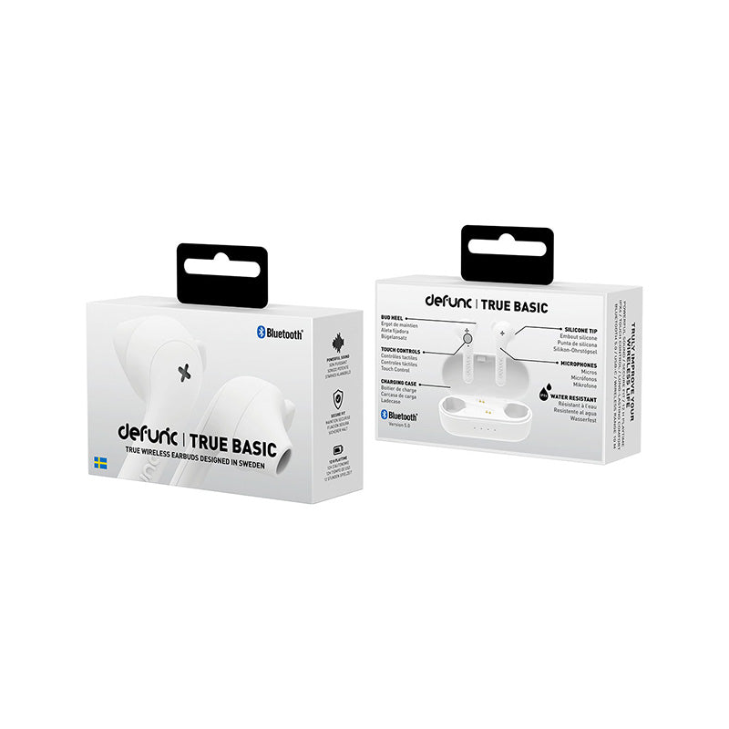 Defunc Audífonos Inalámbricos Defunc True Basic True Earbuds - Blancos - Bestmart