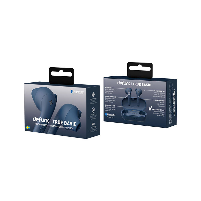 Defunc Audífonos Inalámbricos Defunc True Basic True Earbuds - Azules - Bestmart