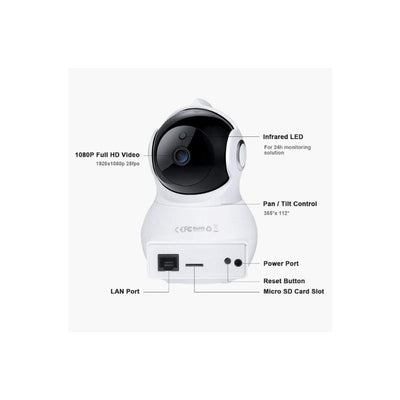 LENSOUL Cámara de seguridad IP 1080P HD Lensoul - inalámbrica - Bestmart