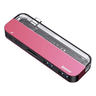 Adaptador Multifuncional USB C a USB C (2) + USB 3.0 (2) + HDMI 4k / HD Baseus - Bestmart