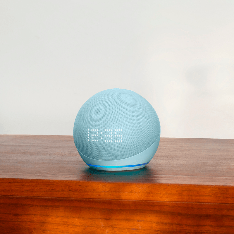 Amazon Alexa Echo Dot 5 con Reloj - Azul - Bestmart