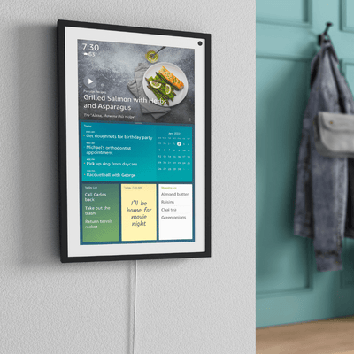 Amazon - Echo Show 15 - Pantalla inteligente Full HD de 15,6" con Alexa - Negro/Blanco - Bestmart