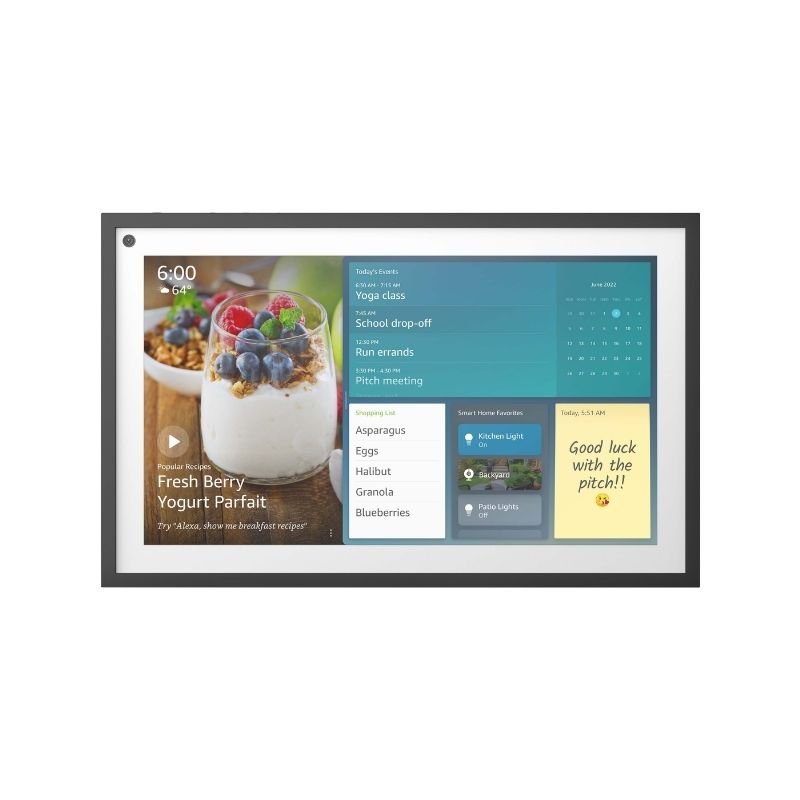 Amazon - Echo Show 15 - Pantalla inteligente Full HD de 15,6" con Alexa - Negro/Blanco - Bestmart