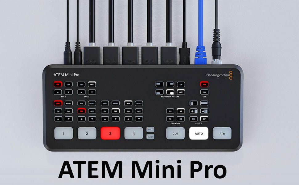 ATEM Mini Pro HDMI Conmutador de transmisión en vivo - Blackmagic - Bestmart
