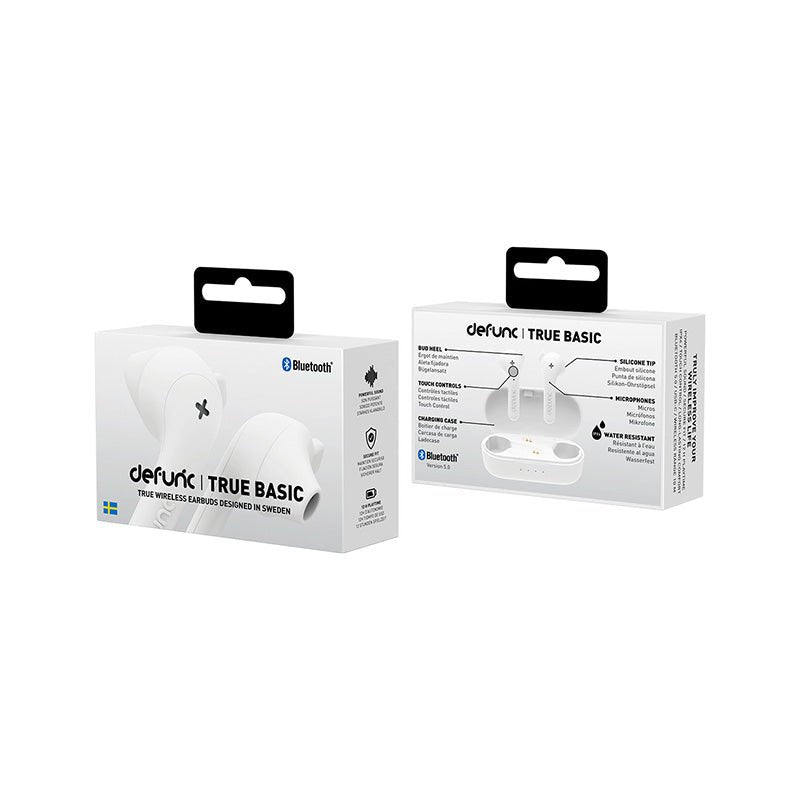 Audífonos Inalámbricos Defunc True Basic True Earbuds - Blancos - Bestmart