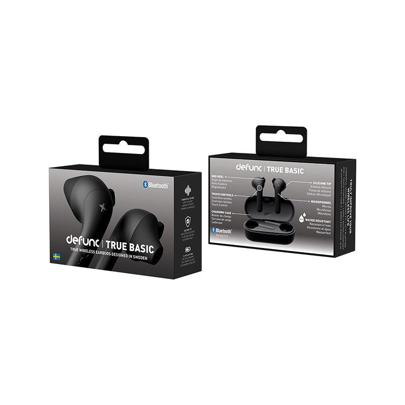 Audífonos Inalámbricos Defunc True Basic True Earbuds - Negros - Bestmart