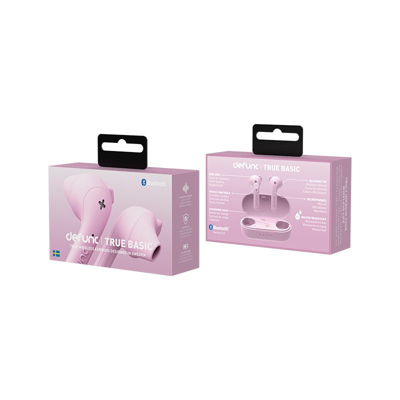 Audífonos Inalámbricos Defunc True Basic True Earbuds - Rosado - Bestmart