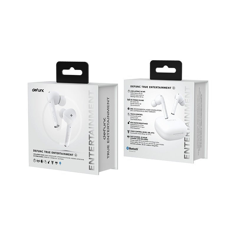 Audífonos Inalámbricos Defunc True Entertainment - Blanco - Bestmart