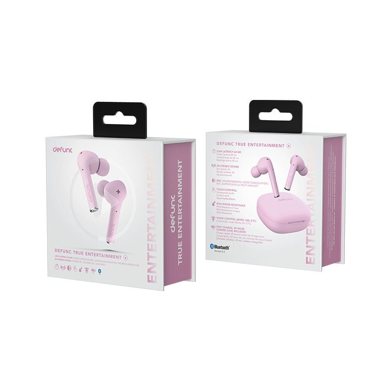 Audífonos Inalámbricos Defunc True Entertainment - Rosado - Bestmart