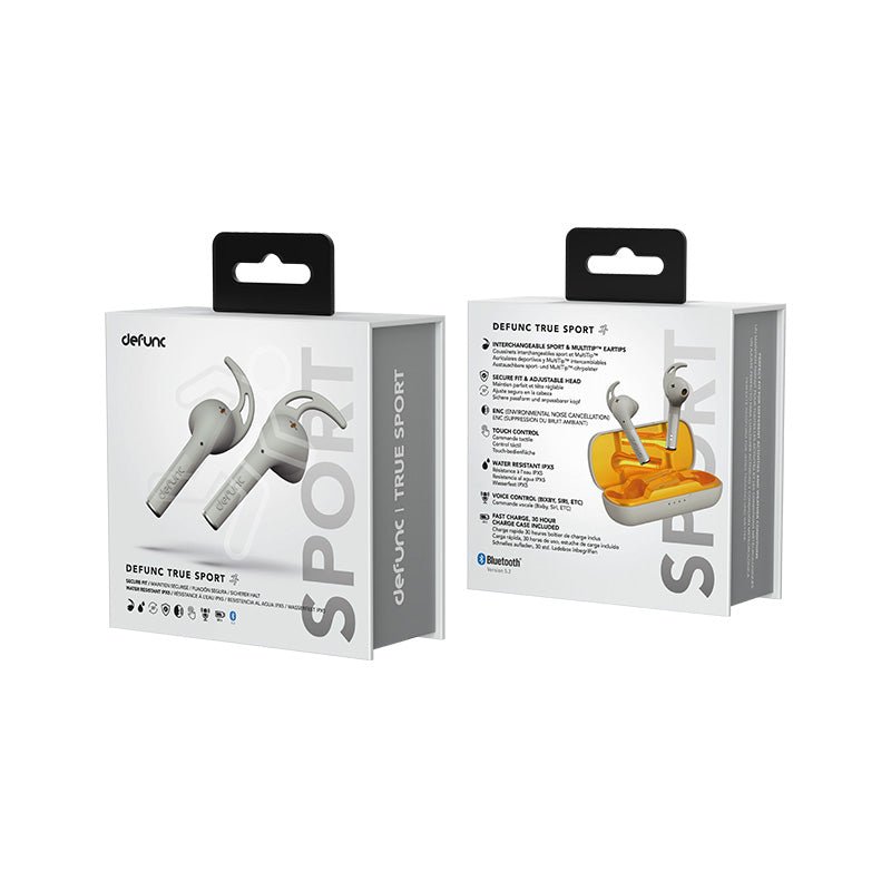 Audífonos Inalámbricos Defunc True Sport - Plata - Bestmart