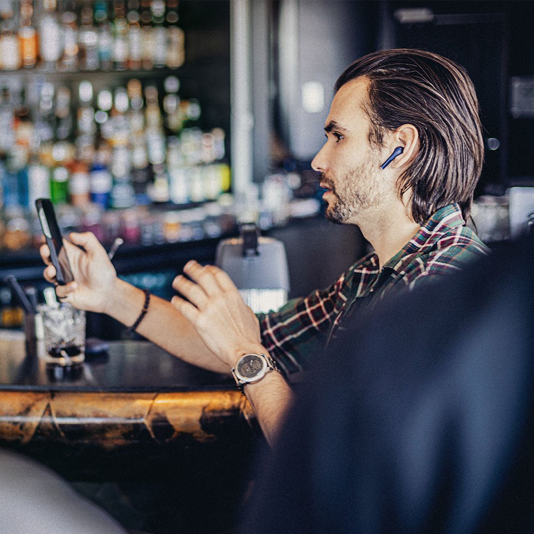 Audífonos Inalámbricos Defunc True Talk - Azul - Bestmart