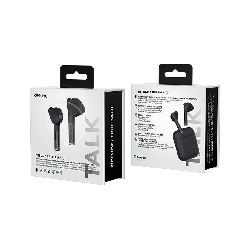 Audífonos Inalámbricos Defunc True Talk - Negro - Bestmart