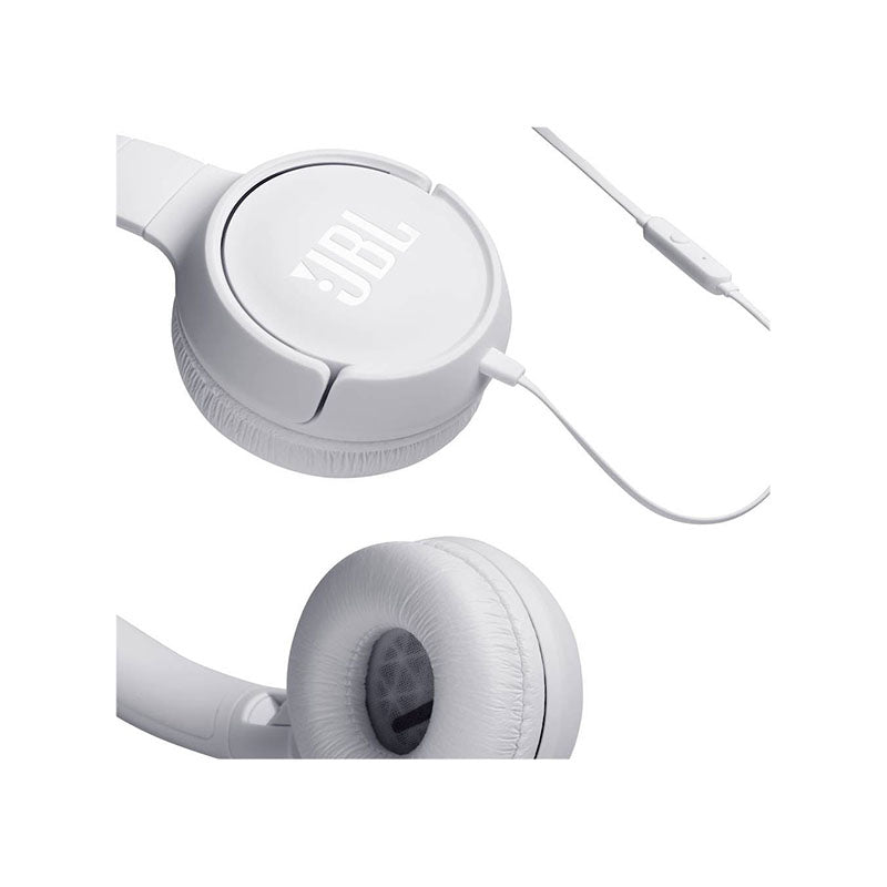 Audífonos JBL Tune 500 - Con Cable - Blanco - Bestmart