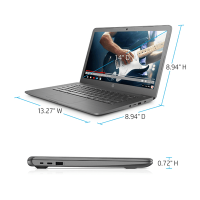 Chromebook HP - 4GB RAM - INTEL - 32GB eMMC - 14" - GRIS - Bestmart