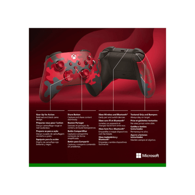 Control Inalámbrico Microsoft Xbox - Daystrike Camo (Edición Especial) - Bestmart