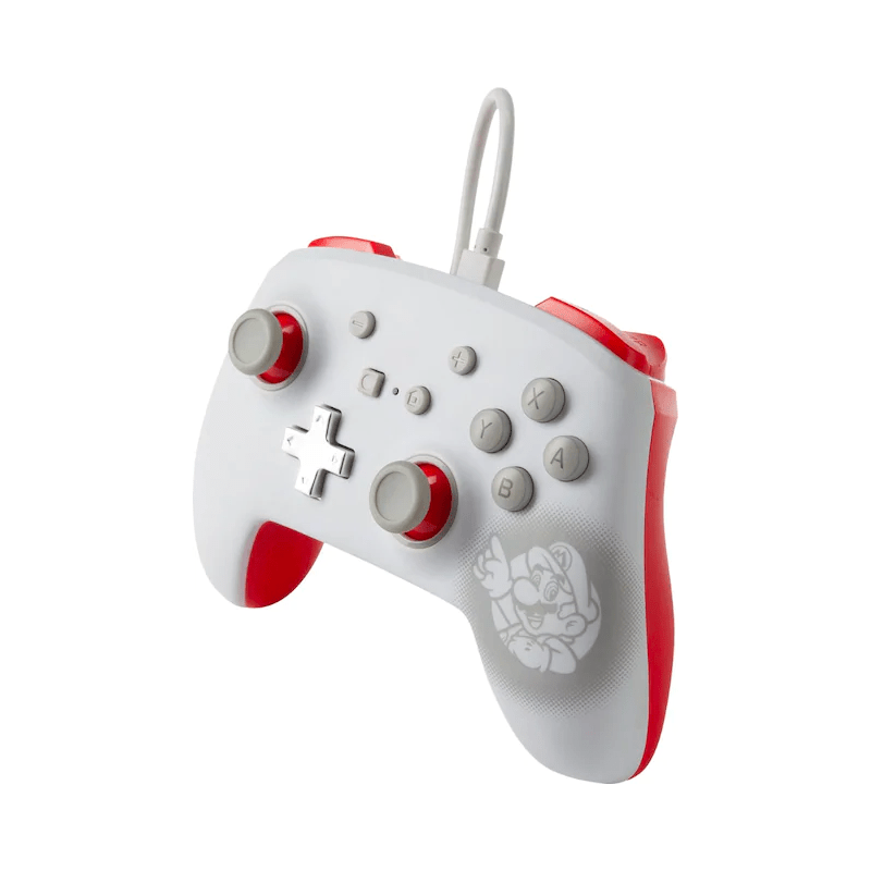 Control Nintendo Switch PowerA Con Cable - Super Mario Blanco - Bestmart