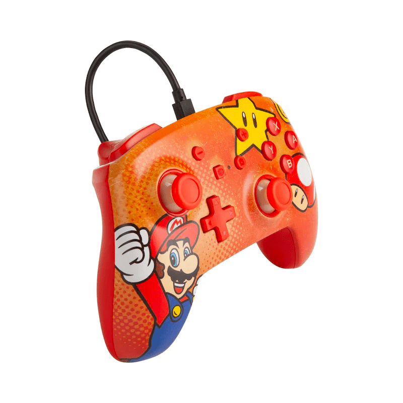 Control Nintendo Switch PowerA Con Cable - Super Mario Rojo - Bestmart