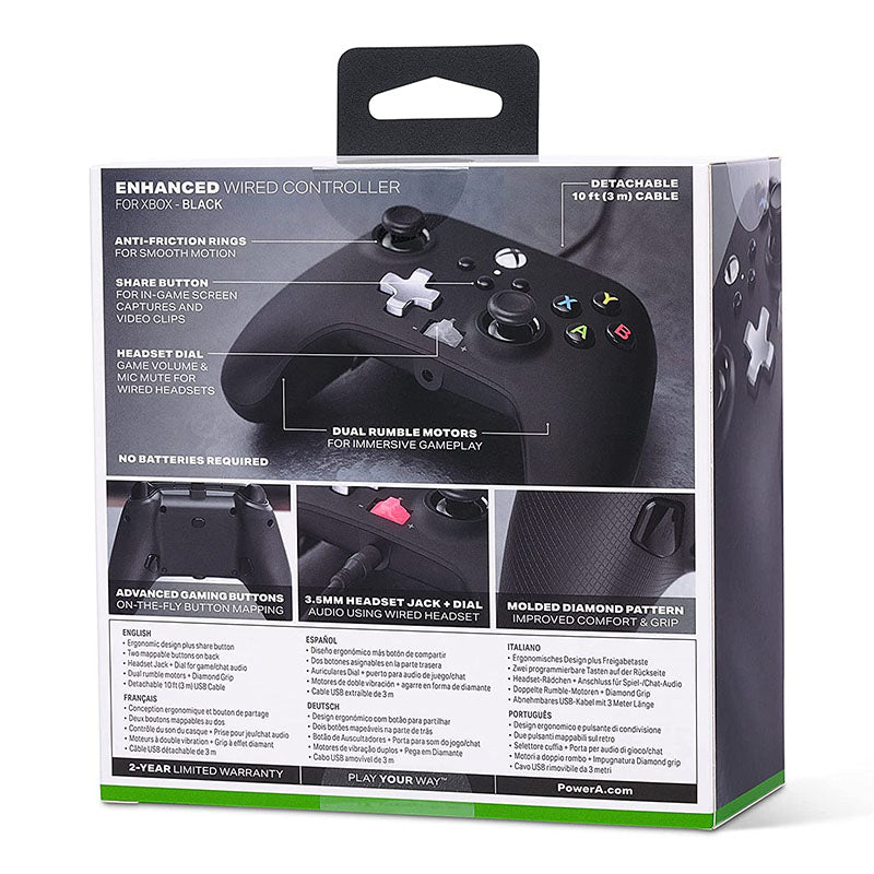 Control PowerA para Xbox S/X/One - Negro - Bestmart