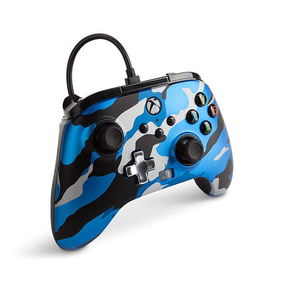 Control Xbox S/X PowerA Con Cable - Azul Metálico Camo - Bestmart