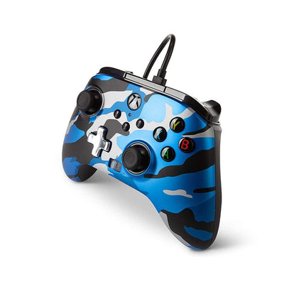 Control Xbox S/X PowerA Con Cable - Azul Metálico Camo - Bestmart
