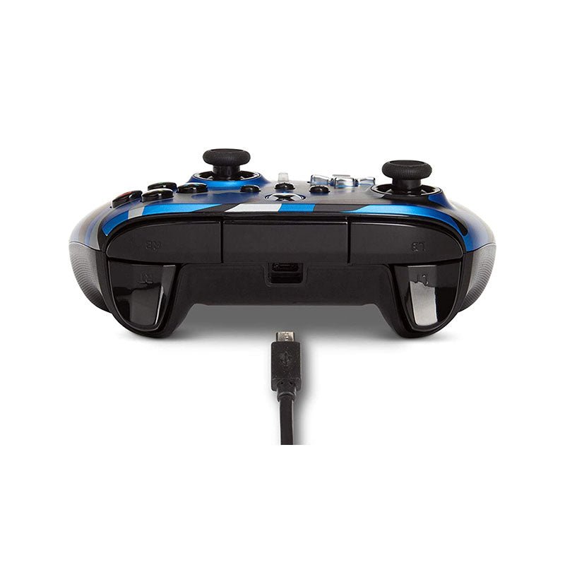 Control Xbox S/X PowerA Con Cable - Azul Metálico Camo - Bestmart