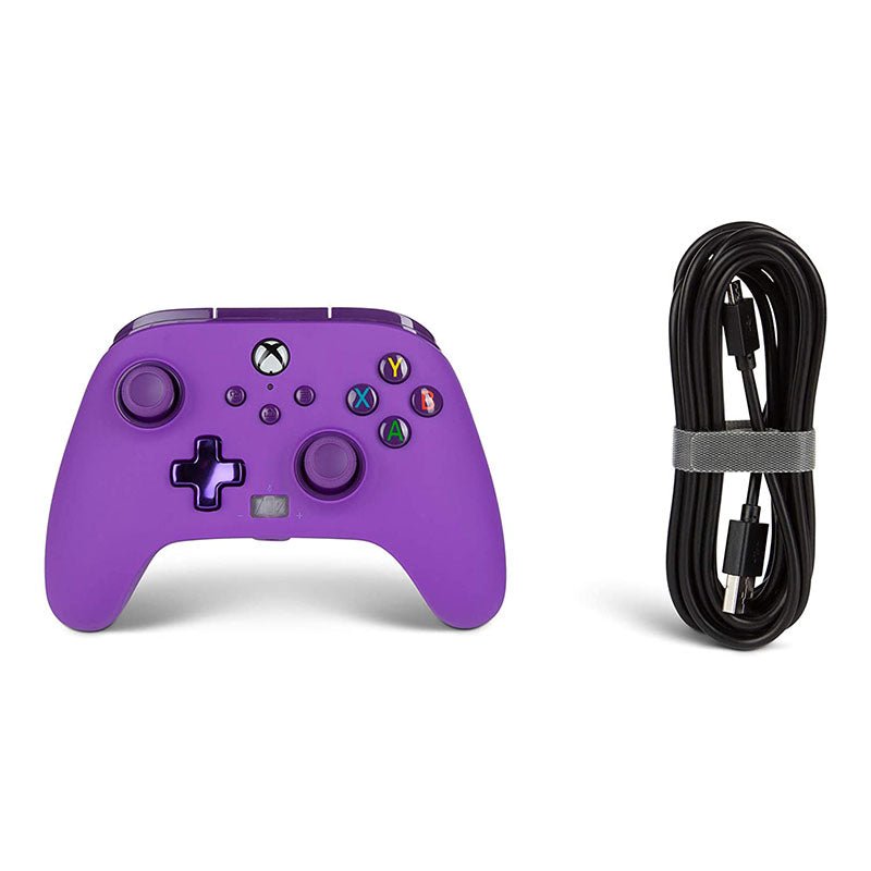 Control Xbox S/X PowerA Con Cable - Morado - Bestmart