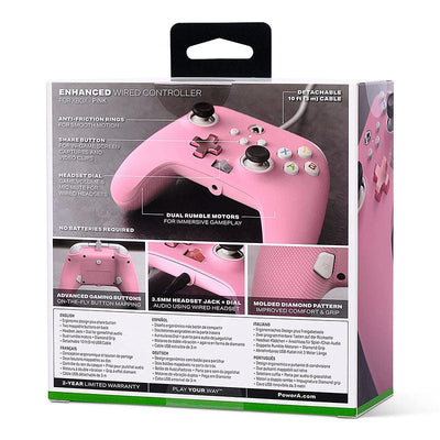 Control Xbox S/X PowerA Con Cable - Rosado - Bestmart