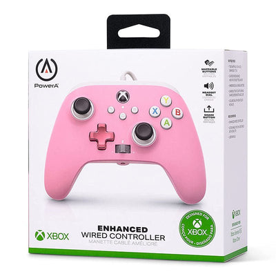 Control Xbox S/X PowerA Con Cable - Rosado - Bestmart