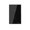 INTERRUPTOR DE PARED SONOFF DE 2 CANALES WIFI + RF (NEGRO) - Bestmart