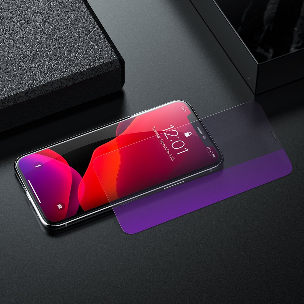 Lamina protectora de vidrio templado Iphone XR Anti - bluelight 0.3mm Baseus - Bestmart