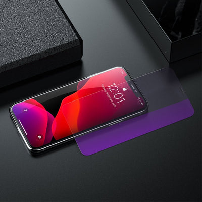 Lamina protectora de vidrio templado Iphone XR Anti - bluelight 0.3mm Baseus - Bestmart