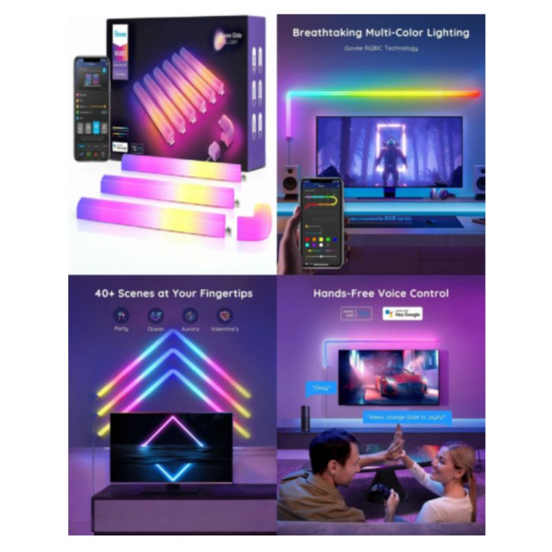 Luces de pared LED Govee Glide RGBIC - Bestmart