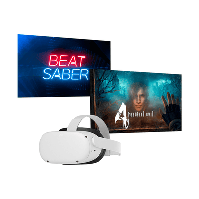 Oculus - Auriculares VR - Meta Quest 2 - Resident Evil 4 Bundle con Beat Saber - 256 GB - Bestmart
