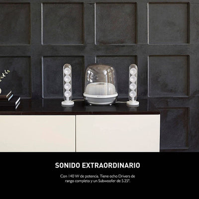 Parlantes Bluetooth Harman Kardon SoundSticks 4 - Blanco Transparente - Bestmart