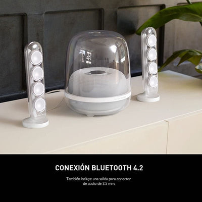 Parlantes Bluetooth Harman Kardon SoundSticks 4 - Blanco Transparente - Bestmart