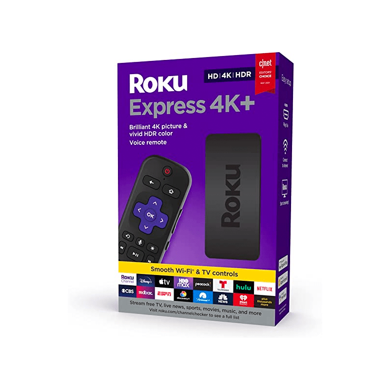Roku Express 4K+ HDR 4K Streaming - Modelo 3941R (Open Box) - Bestmart