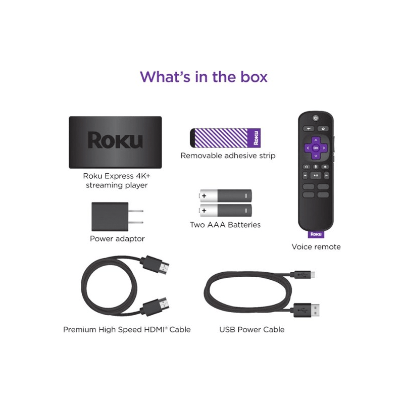 Roku Express 4K+ HDR 4K Streaming - Modelo 3941R (Open Box) - Bestmart