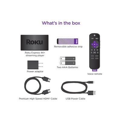 Roku Express 4K+ HDR 4K Streaming - Modelo 3941R (Open Box) - Bestmart