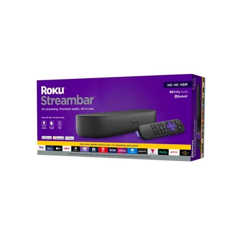 Roku Streambar 4K HDR - Dolby Audio - Barra de Sonido - Modelo 9102R - Bestmart